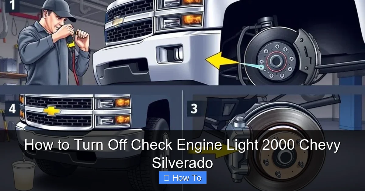 How to Turn Off Check Engine Light 2000 Chevy Silverado