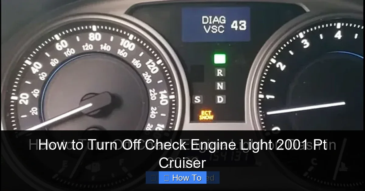 How to Turn Off Check Engine Light 2001 Pt Cruiser