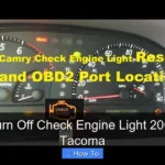 How to Turn Off Check Engine Light 2002 Toyota Tacoma