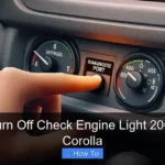 How to Turn Off Check Engine Light 2003 Toyota Corolla