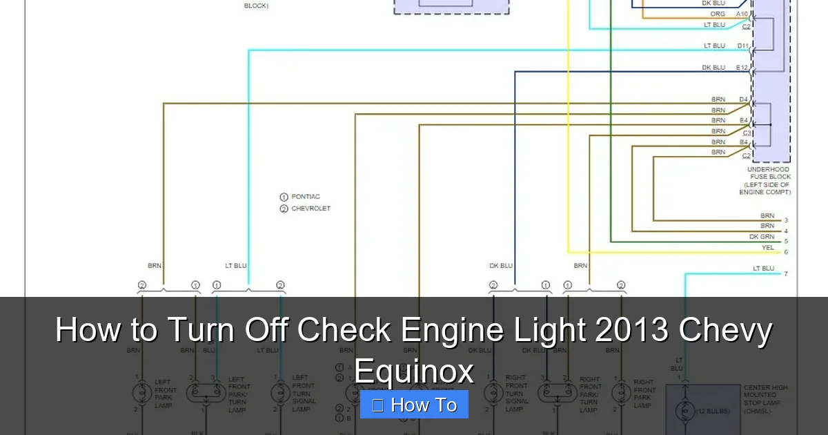 How to Turn Off Check Engine Light 2013 Chevy Equinox