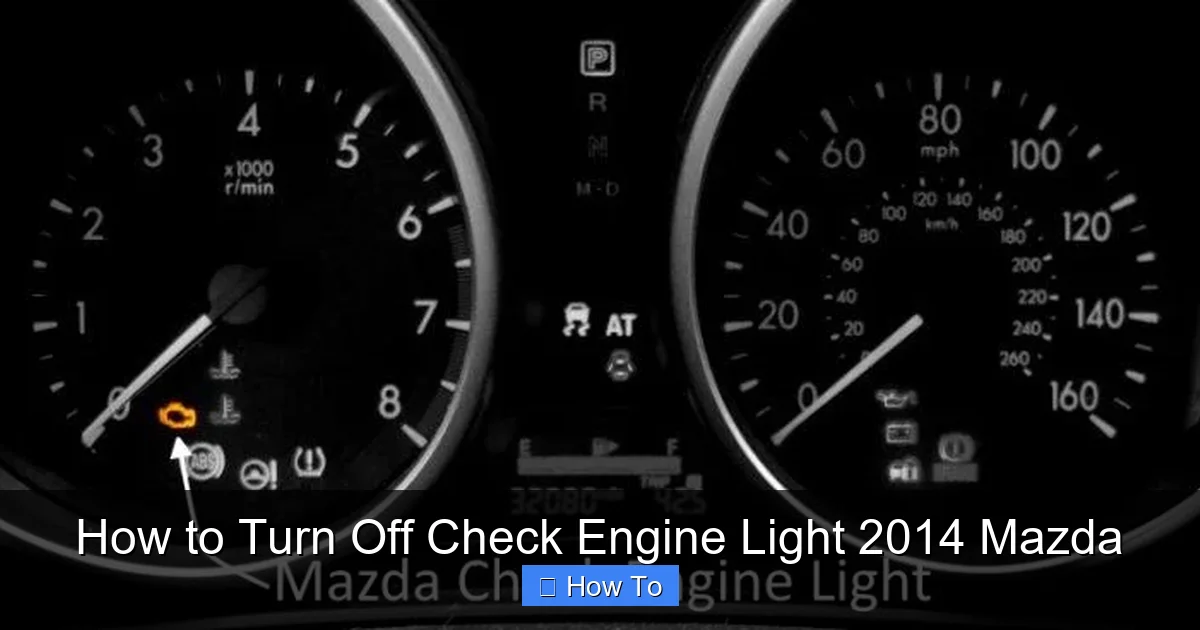 How to Turn Off Check Engine Light 2014 Mazda
