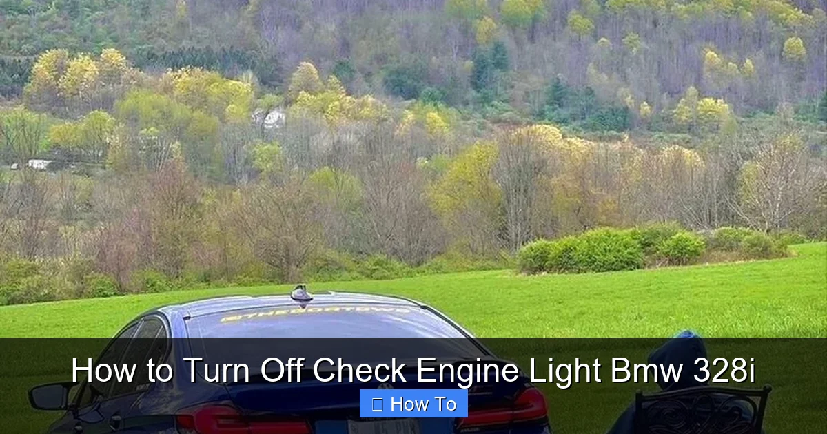 How to Turn Off Check Engine Light Bmw 328i