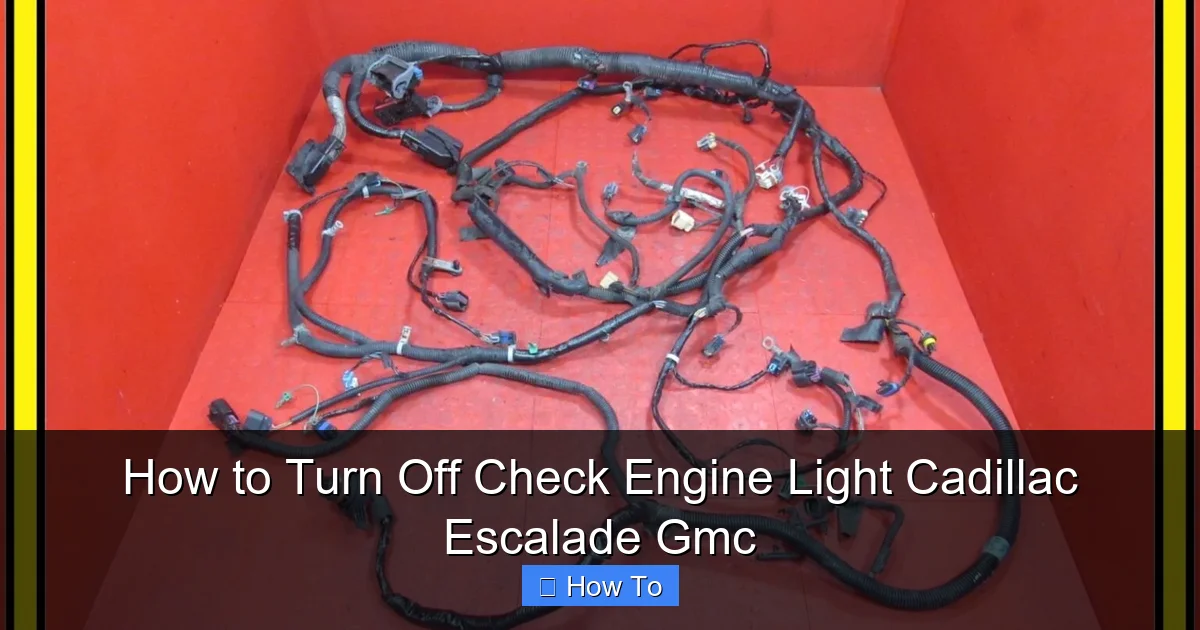 How to Turn Off Check Engine Light Cadillac Escalade Gmc
