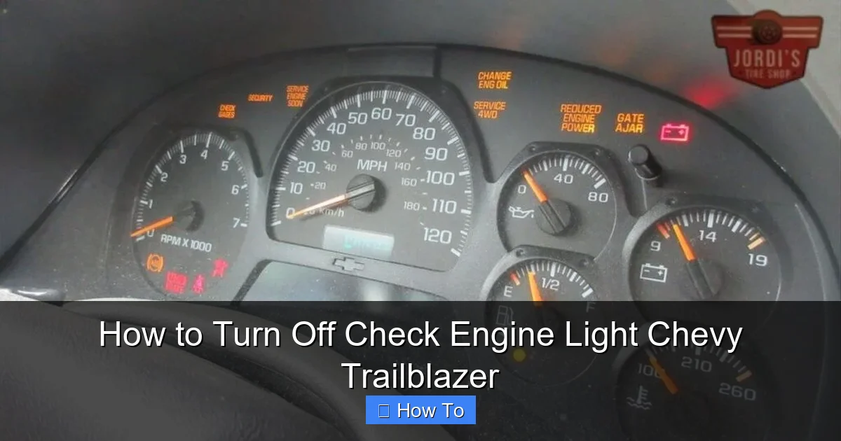 How to Turn Off Check Engine Light Chevy Trailblazer