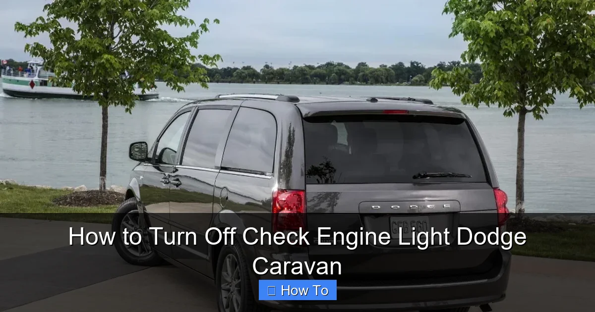 How to Turn Off Check Engine Light Dodge Caravan
