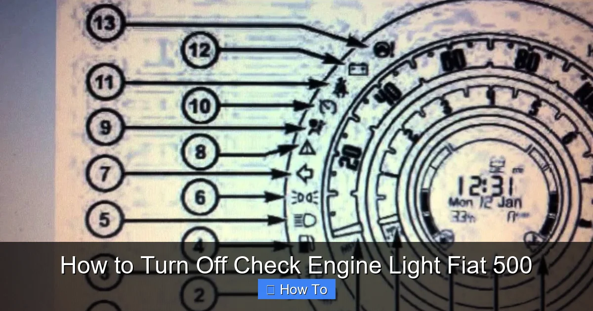 How to Turn Off Check Engine Light Fiat 500