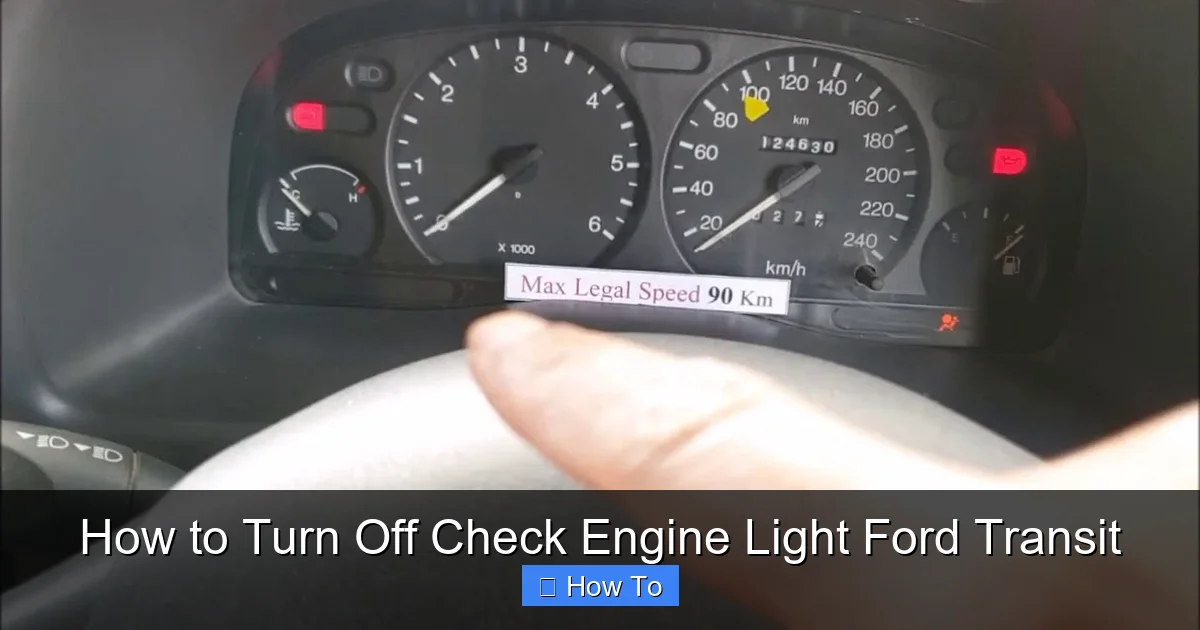 How to Turn Off Check Engine Light Ford Transit