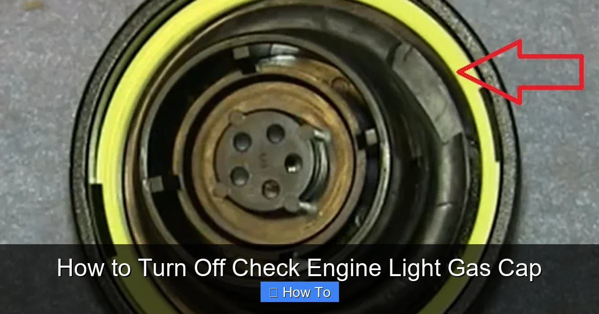 How to Turn Off Check Engine Light Gas Cap