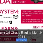 How to Turn Off Check Engine Light Honda Crv 2011