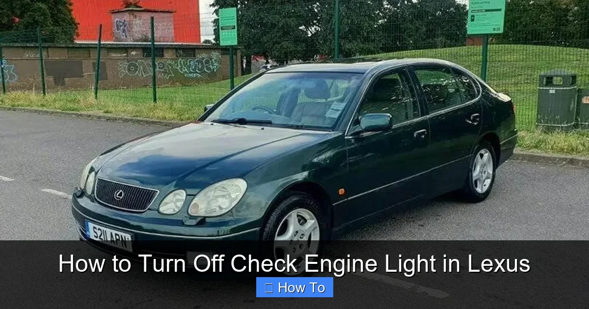 How to Turn Off Check Engine Light in Lexus