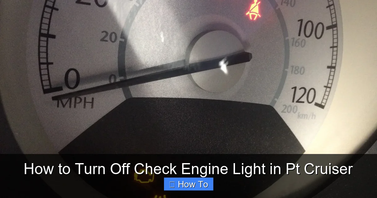How to Turn Off Check Engine Light in Pt Cruiser