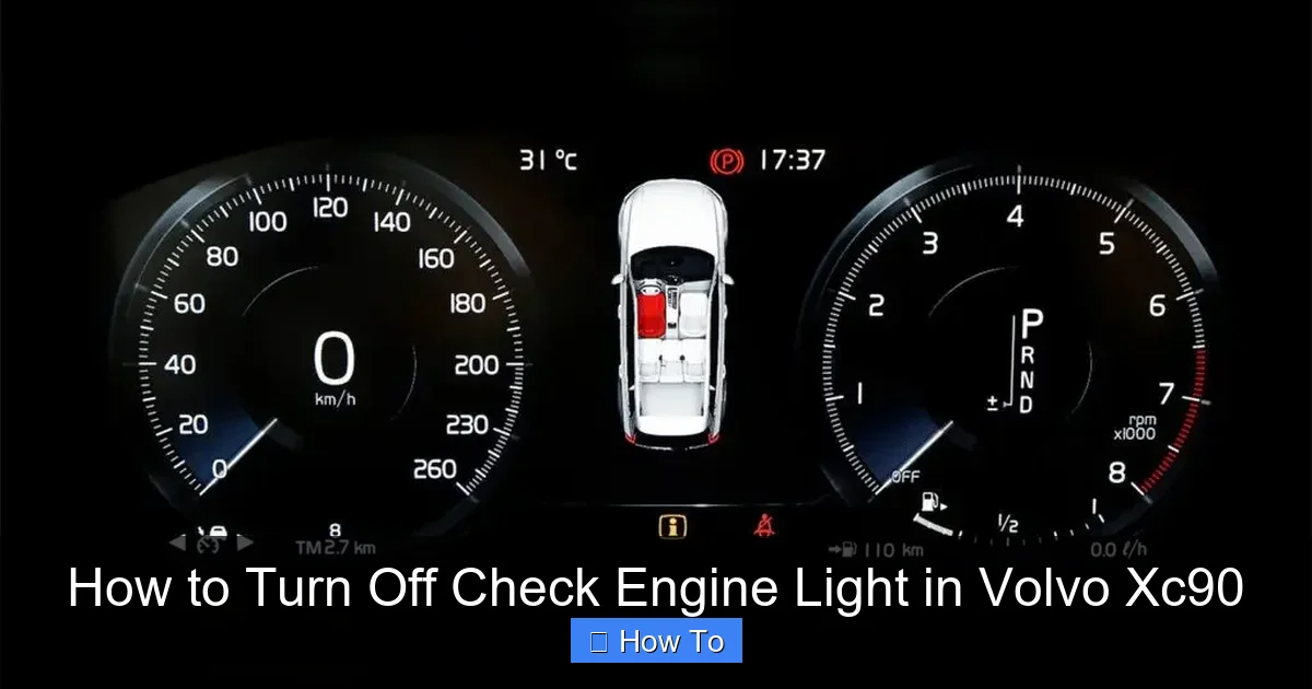 How to Turn Off Check Engine Light in Volvo Xc90