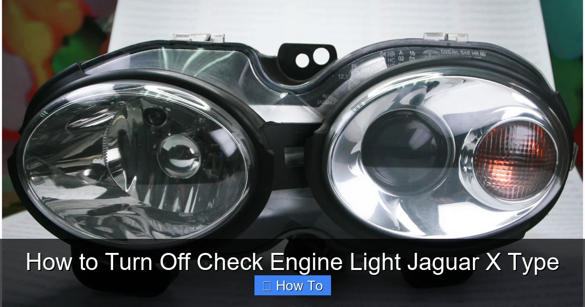 How to Turn Off Check Engine Light Jaguar X Type