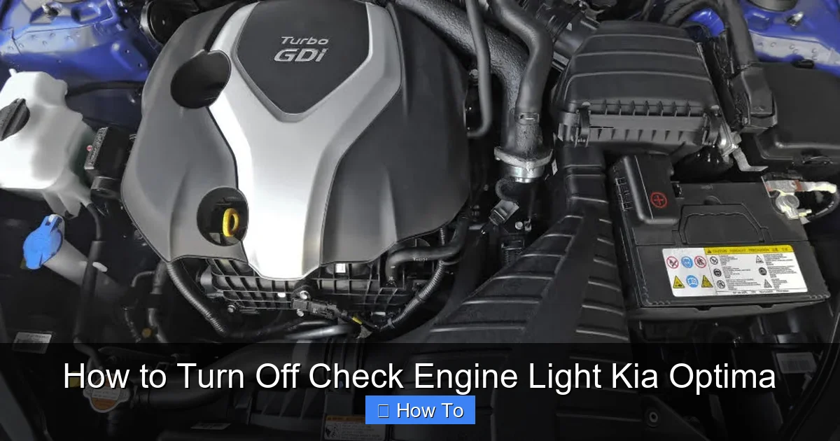 How to Turn Off Check Engine Light Kia Optima