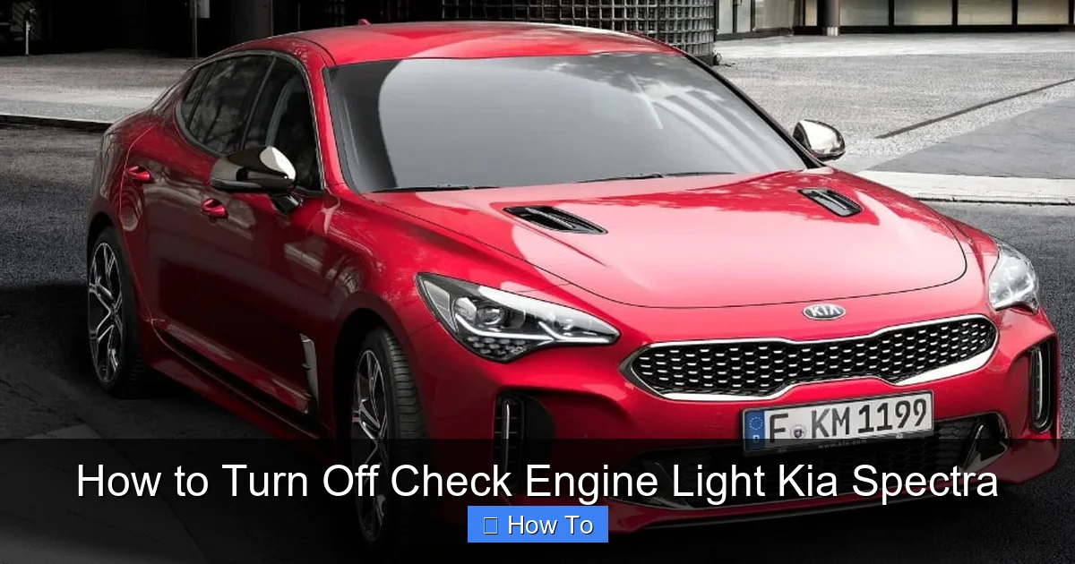 How to Turn Off Check Engine Light Kia Spectra