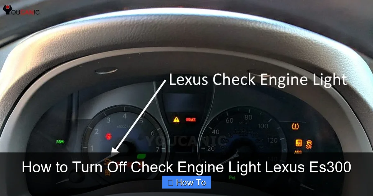 How to Turn Off Check Engine Light Lexus Es300