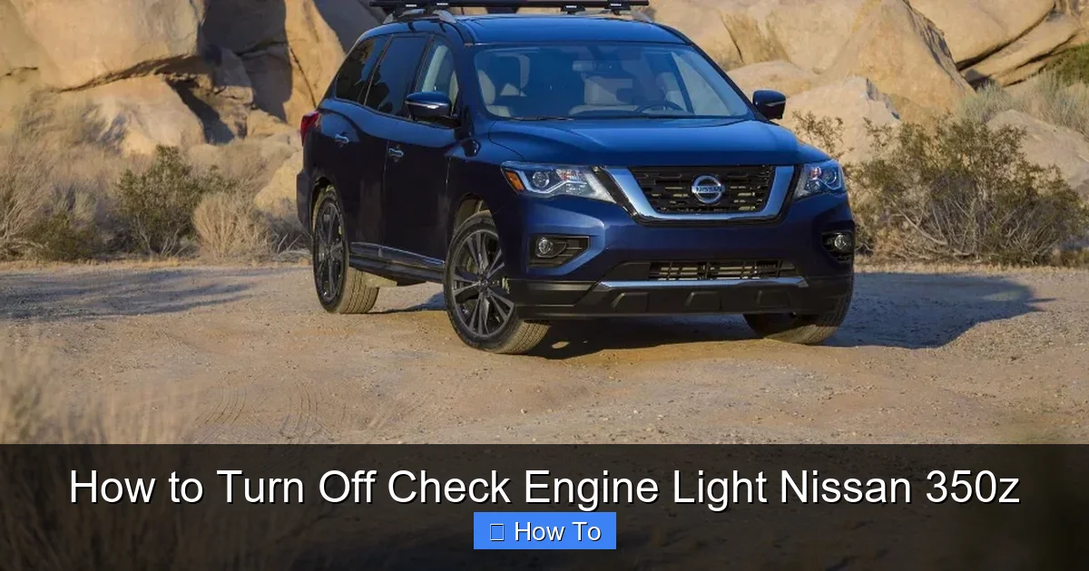 How to Turn Off Check Engine Light Nissan 350z