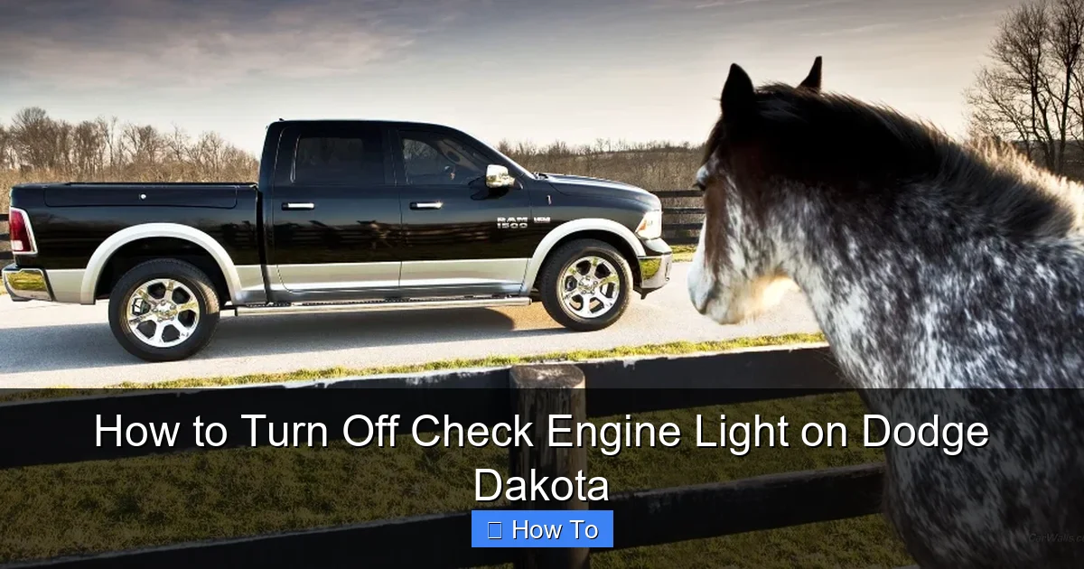 How to Turn Off Check Engine Light on Dodge Dakota