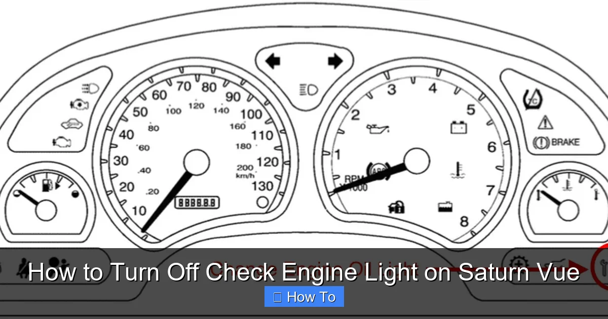 How to Turn Off Check Engine Light on Saturn Vue
