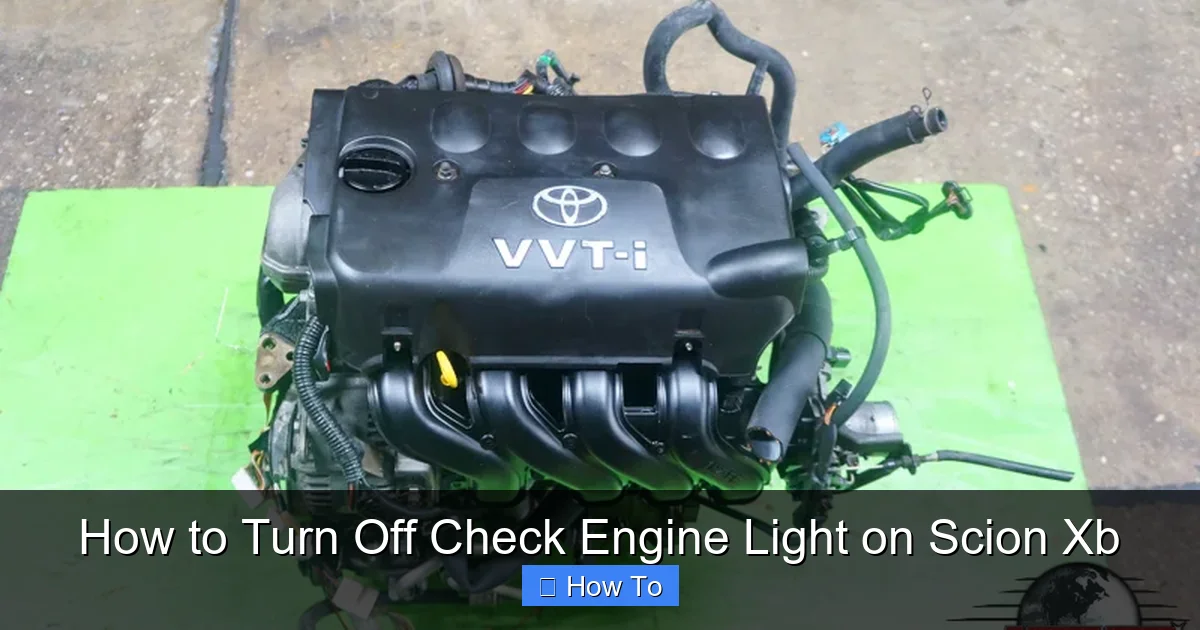 How to Turn Off Check Engine Light on Scion Xb