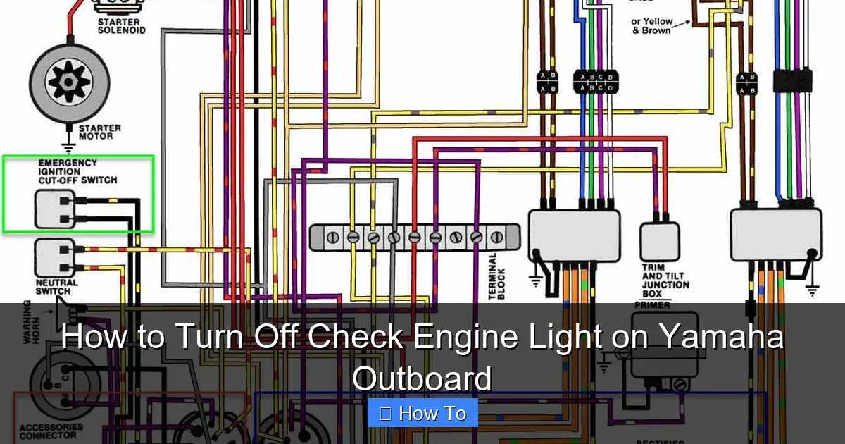 How to Turn Off Check Engine Light on Yamaha Outboard