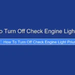 How to Turn Off Check Engine Light Priur