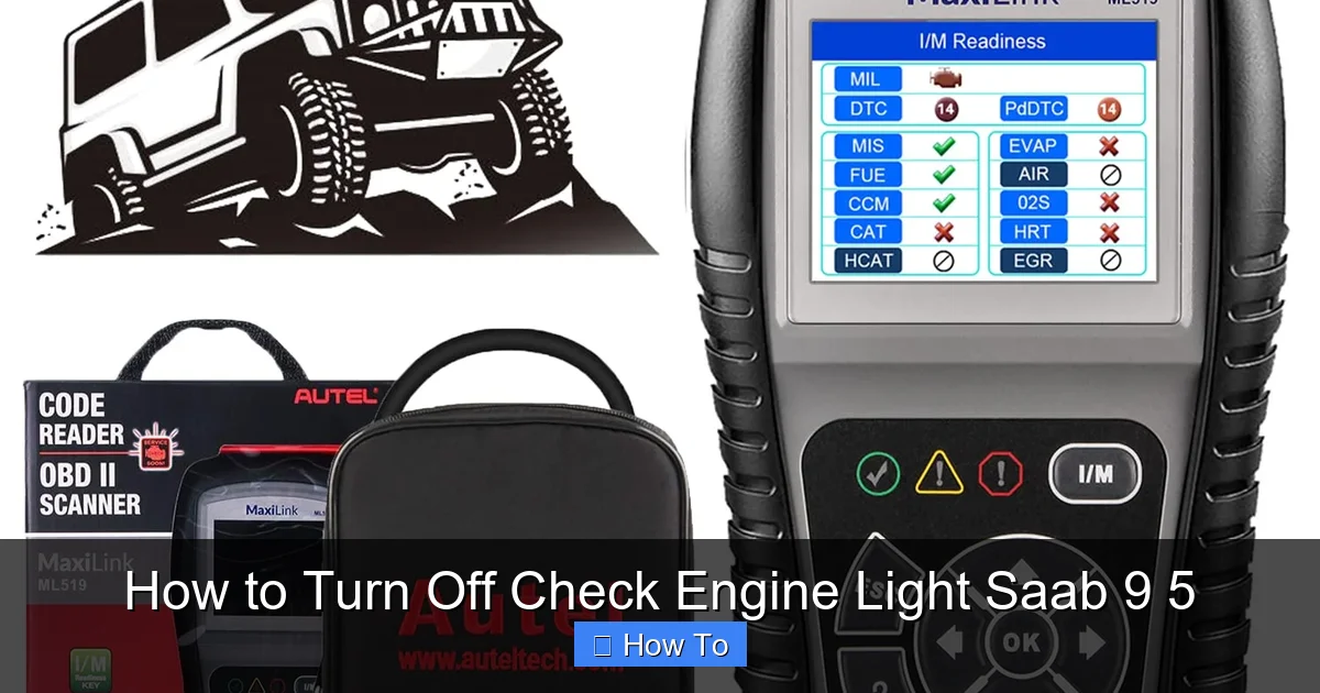 How to Turn Off Check Engine Light Saab 9 5
