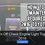 How to Turn Off Check Engine Light Toyota Camry 2016