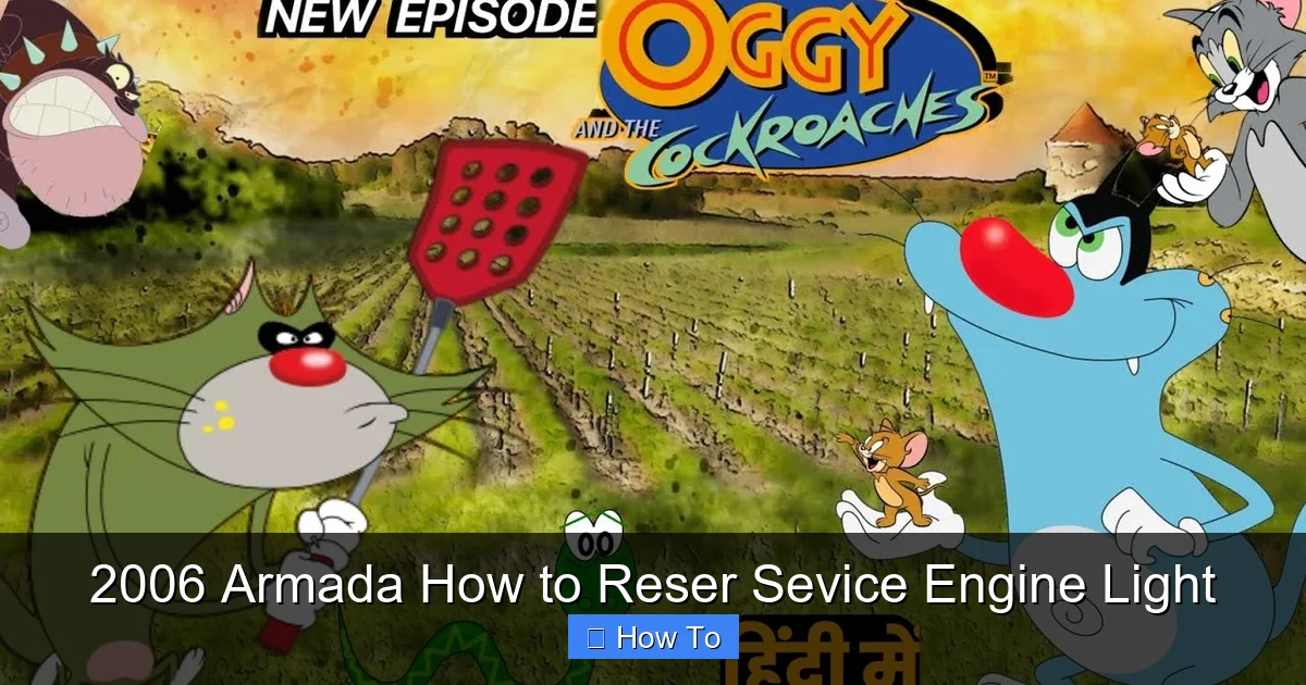 2006 Armada How to Reser Sevice Engine Light