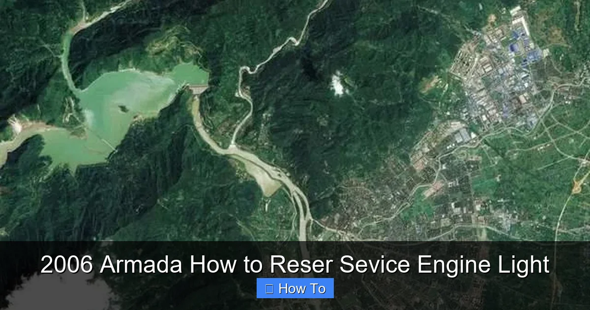 2006 Armada How to Reser Sevice Engine Light