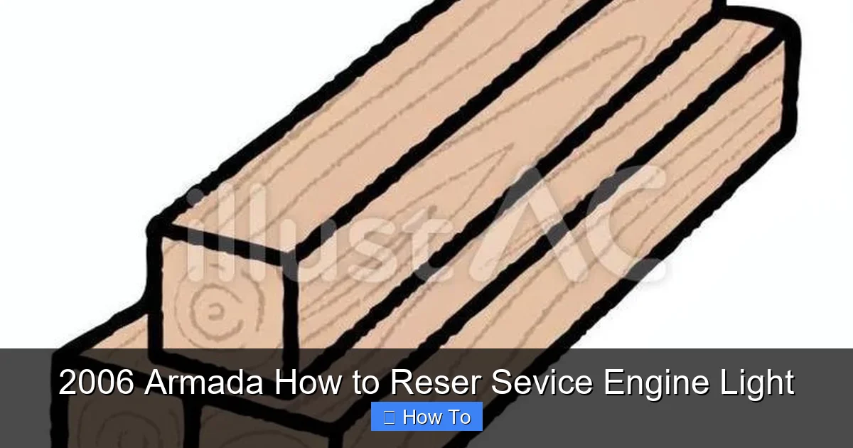 2006 Armada How to Reser Sevice Engine Light