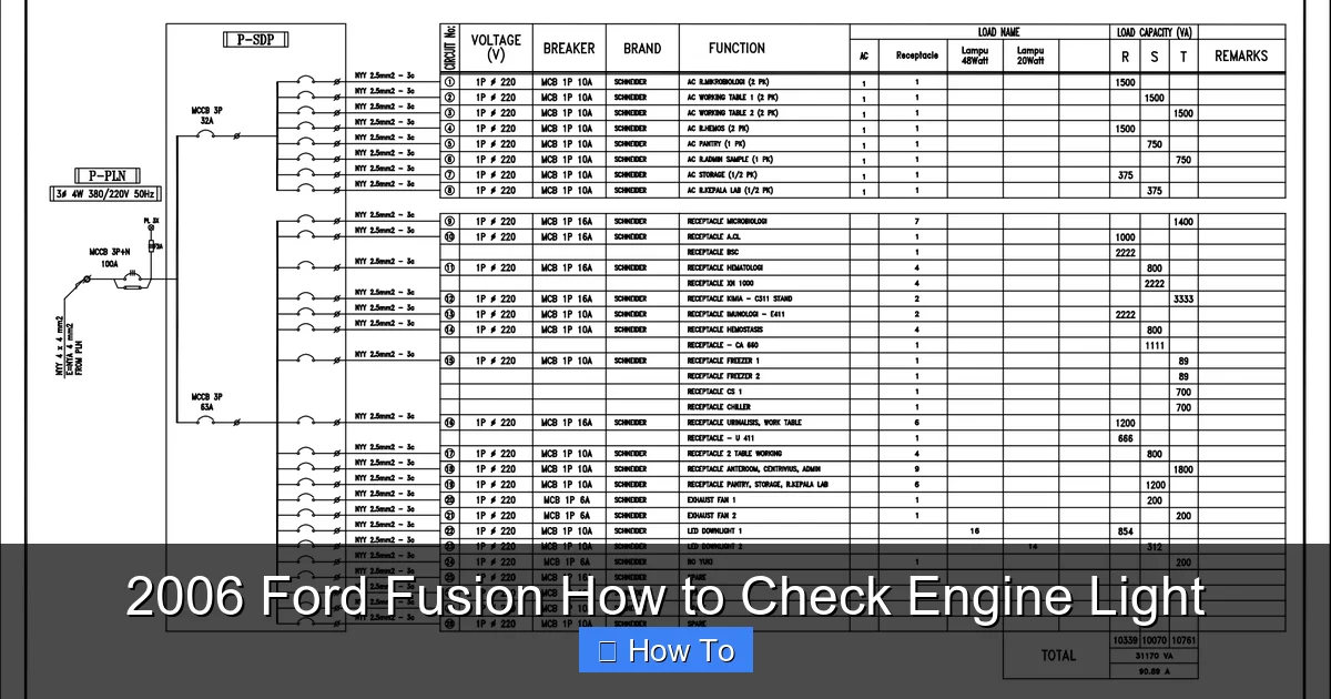 2006 Ford Fusion How to Check Engine Light