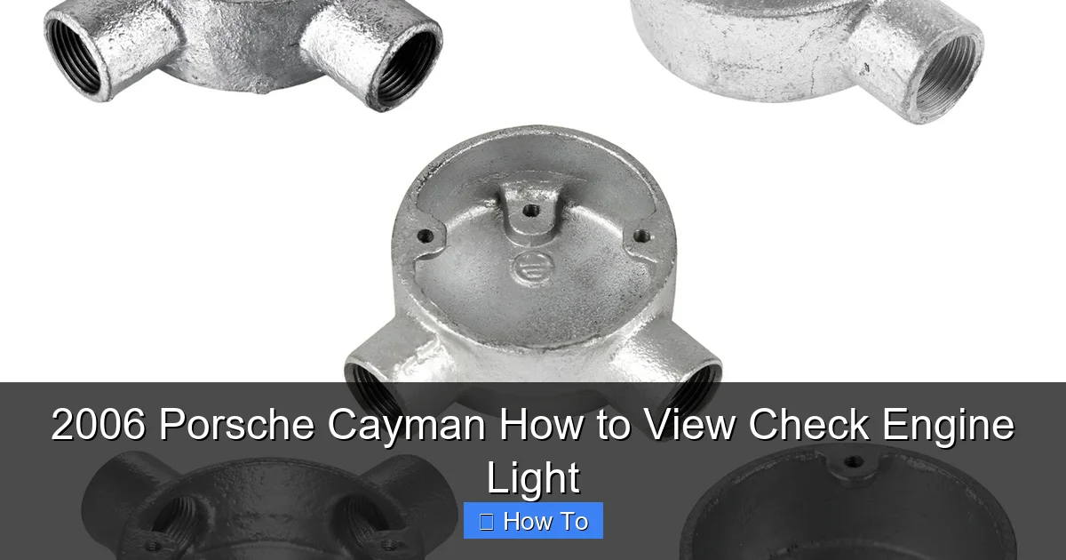 2006 Porsche Cayman How to View Check Engine Light