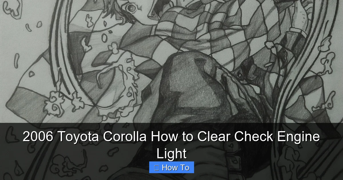 2006 Toyota Corolla How to Clear Check Engine Light
