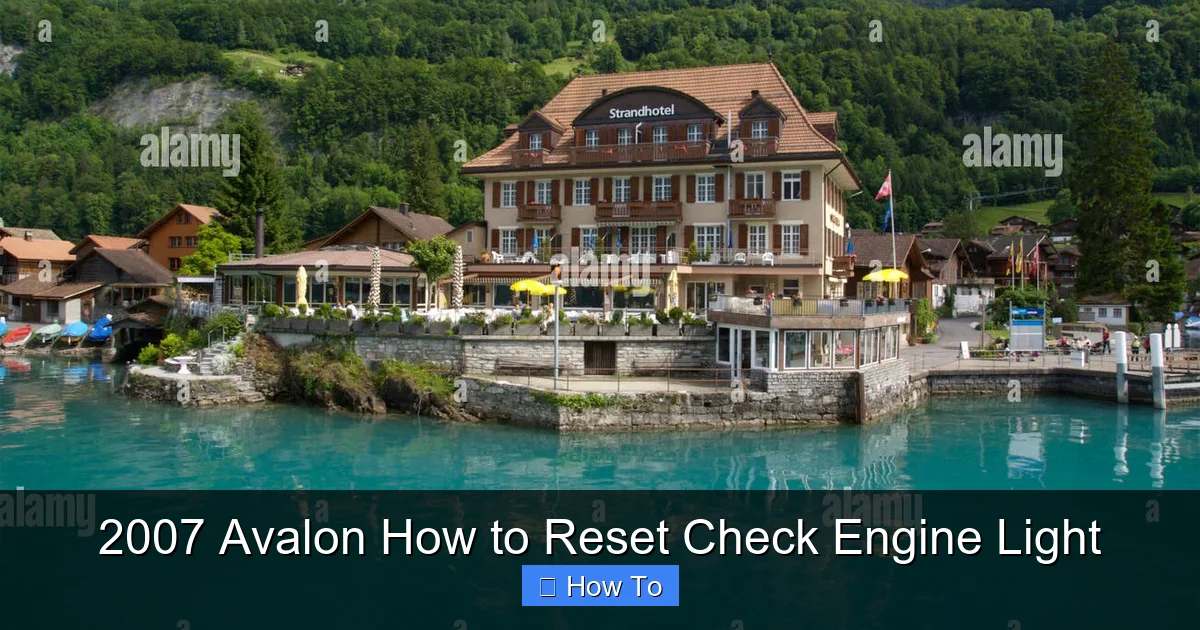 2007 Avalon How to Reset Check Engine Light
