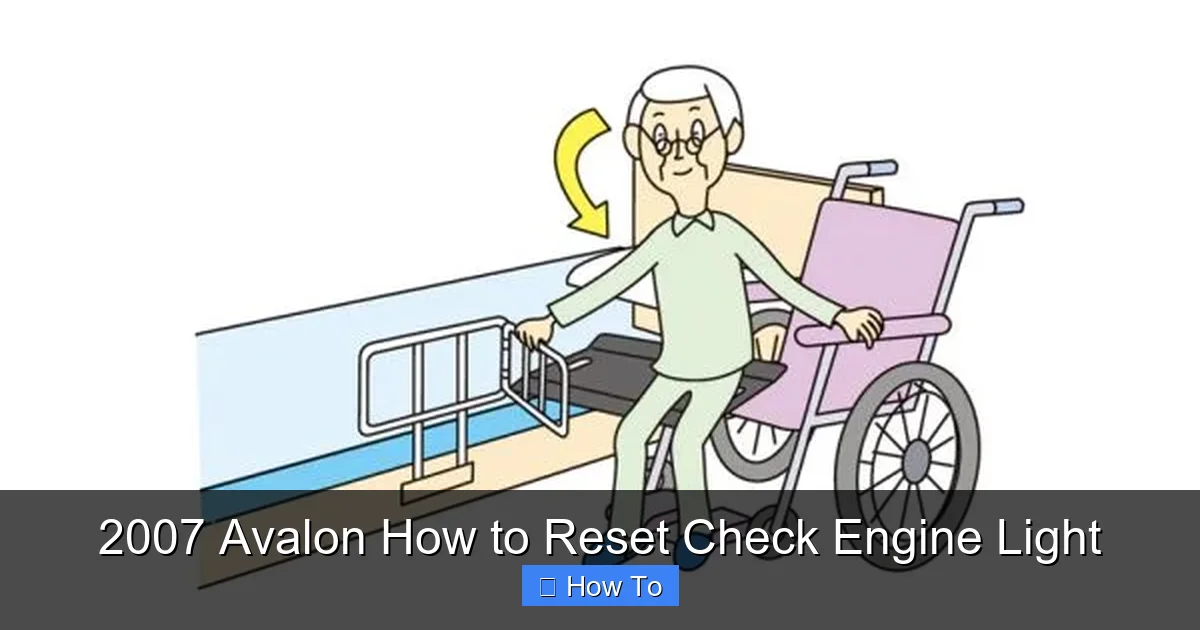 2007 Avalon How to Reset Check Engine Light