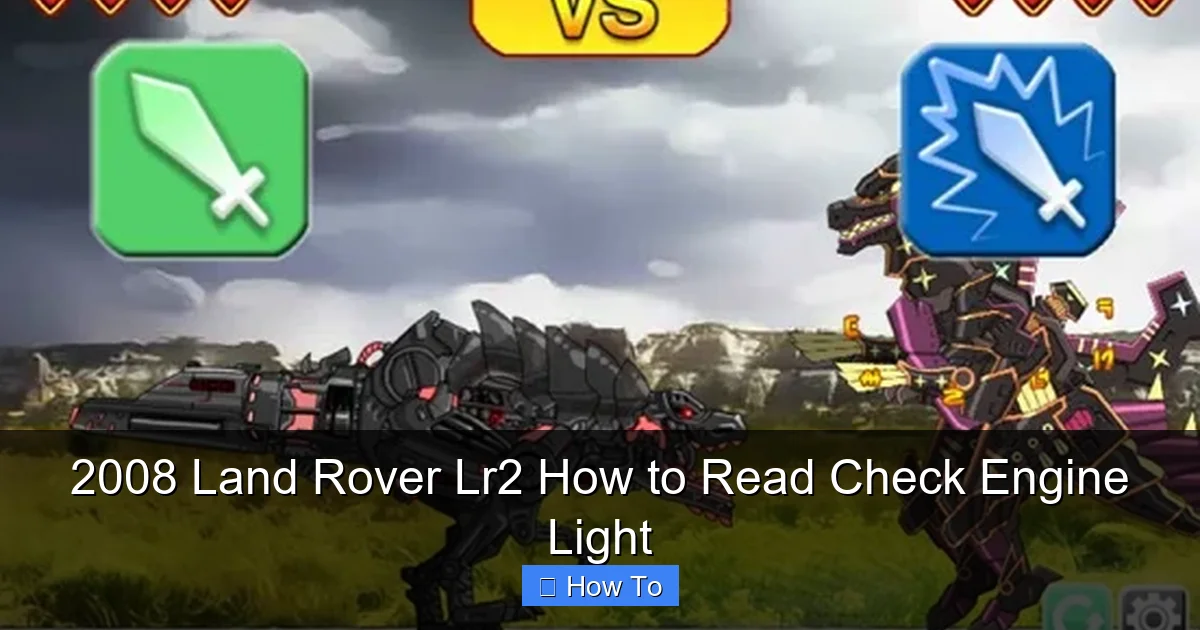 2008 Land Rover Lr2 How to Read Check Engine Light
