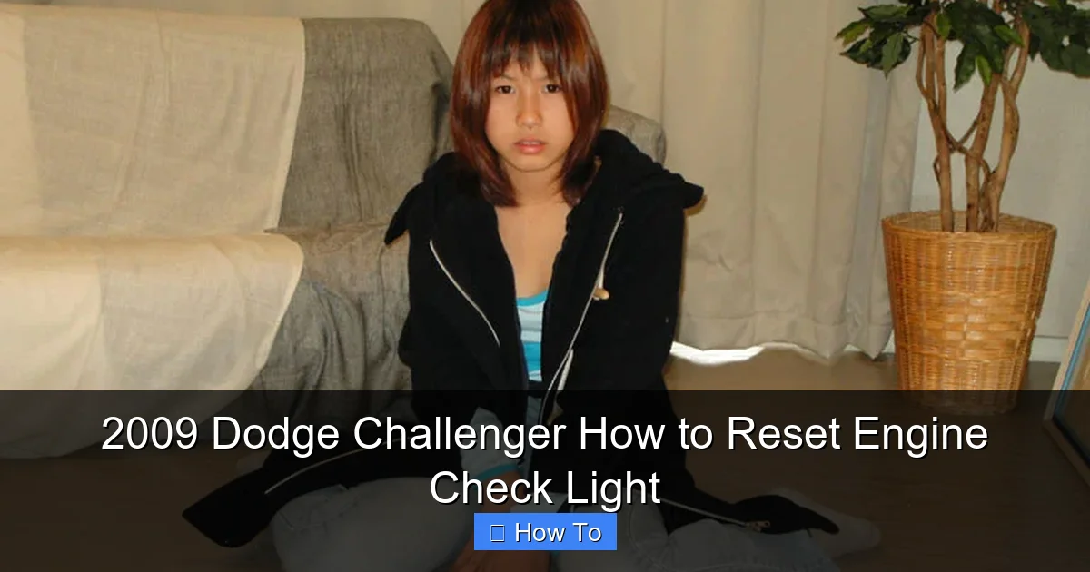 2009 Dodge Challenger How to Reset Engine Check Light