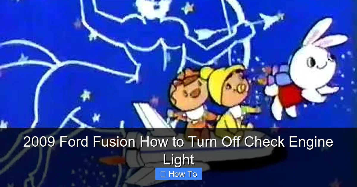 2009 Ford Fusion How to Turn Off Check Engine Light