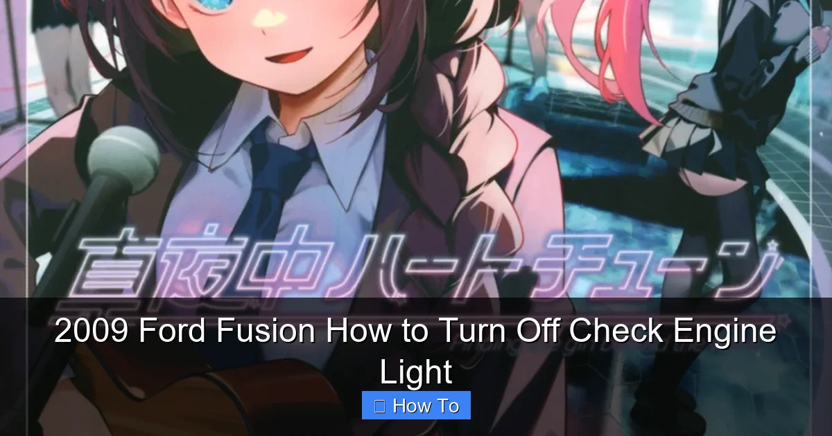 2009 Ford Fusion How to Turn Off Check Engine Light