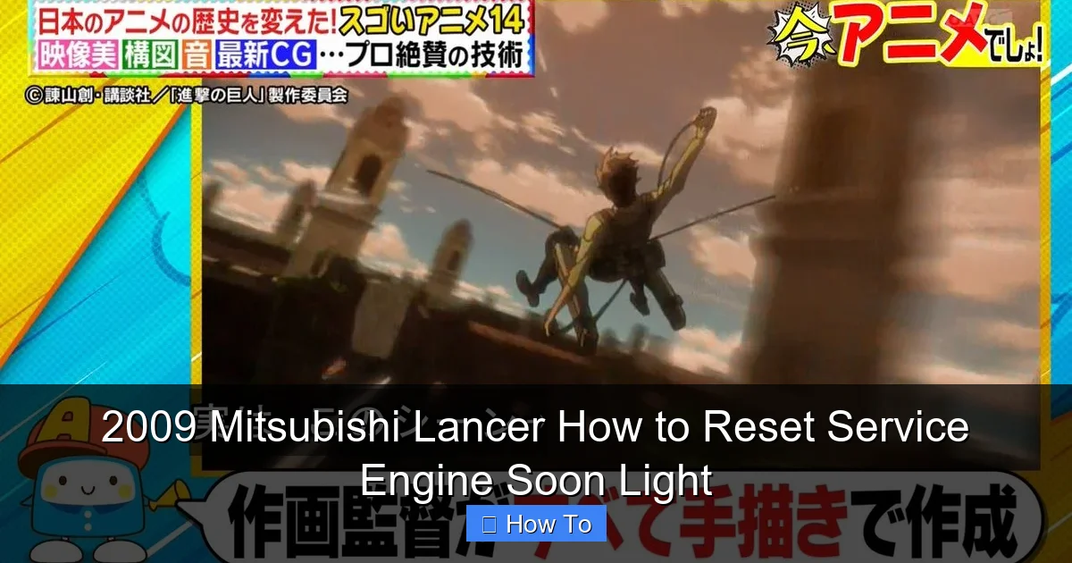 2009 Mitsubishi Lancer How to Reset Service Engine Soon Light