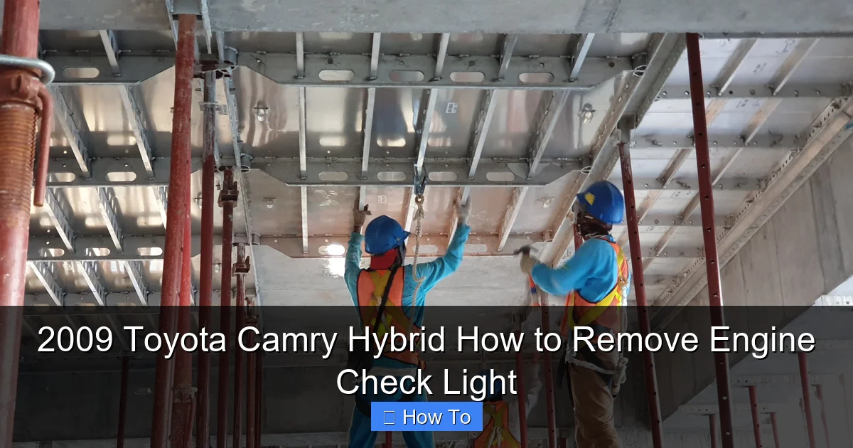 2009 Toyota Camry Hybrid How to Remove Engine Check Light