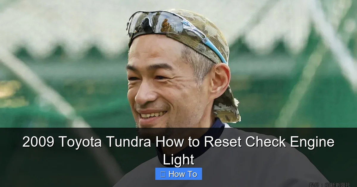 2009 Toyota Tundra How to Reset Check Engine Light