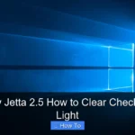 2011 Vw Jetta 2.5 How to Clear Check Engine Light