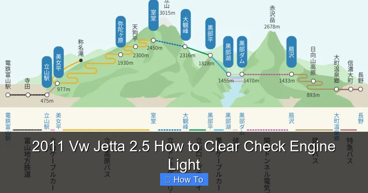 2011 Vw Jetta 2.5 How to Clear Check Engine Light