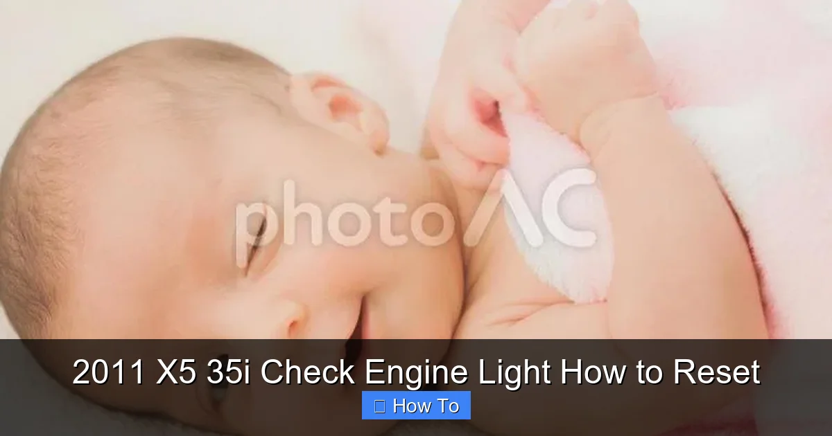 2011 X5 35i Check Engine Light How to Reset