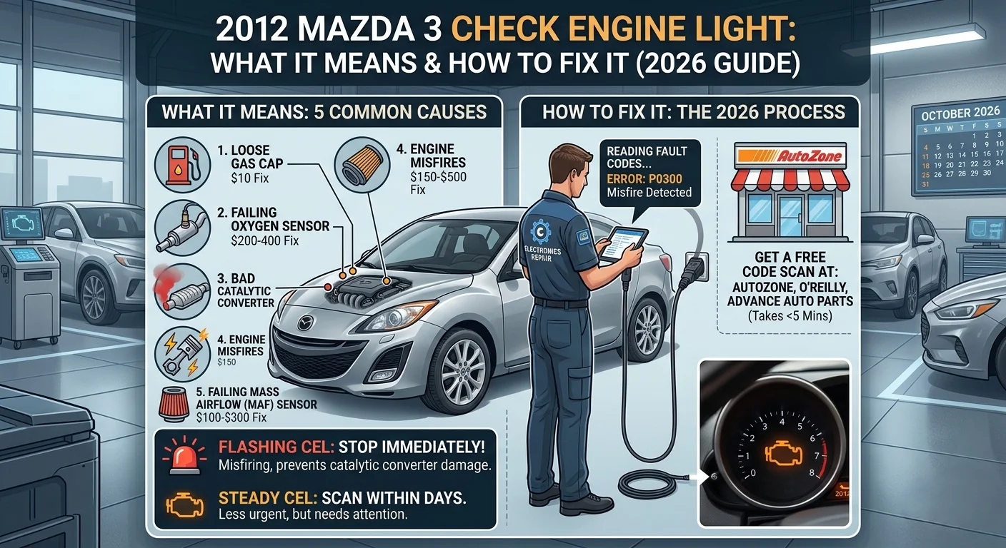 2012 Mazda 3 Check Engine Light