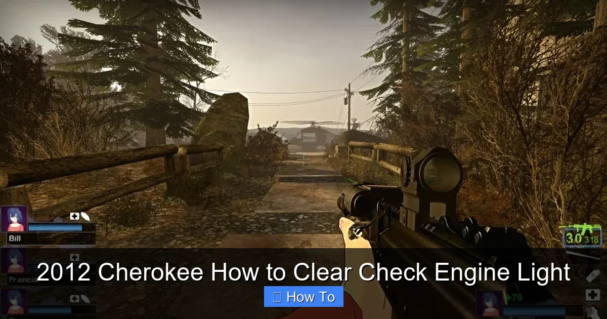 2012 Cherokee How to Clear Check Engine Light