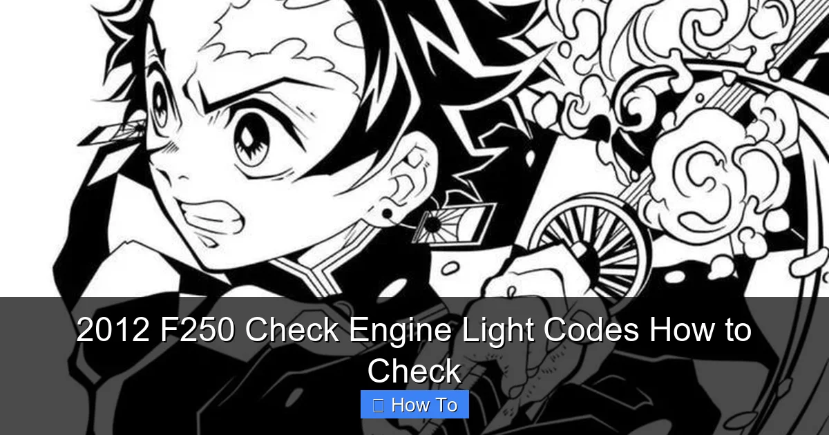 2012 F250 Check Engine Light Codes How to Check